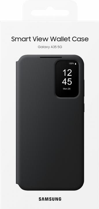 Actual product image Samsung Book Cover Smart View Wallet Case Black (Samsung Galaxy A35)