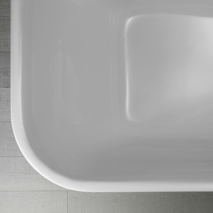 Image du produit Duravit Baignoire HAPPY D.2 PLUS 180x80 libre Revêtement acrylique blanc blanc (170 l, 180 cm, 80 cm)