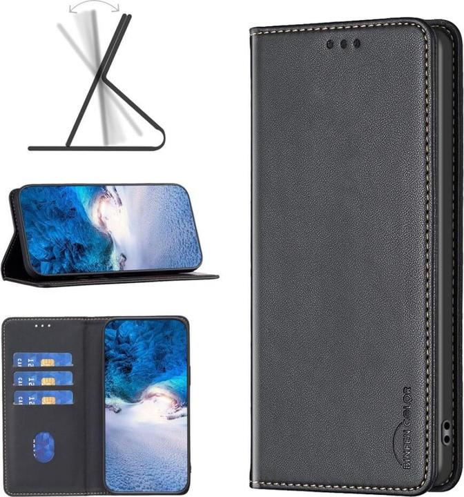 Produktbild Binfen Color Xiaomi Redmi Note 13 4G - BINFEN Flip Case Hülle schwarz (Xiaomi Redmi Note 13 4G)