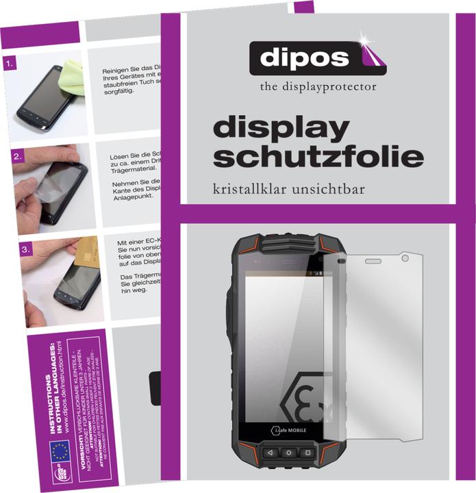 Pellicola Protettiva Dipos Per Mobistel Cynus F10 – Vetro Flessibile 9H Antiurto, Made In Germany