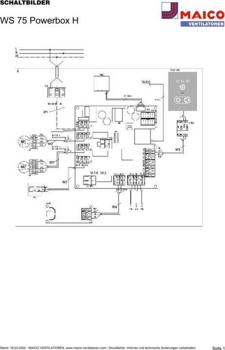 Immagine prodotto Maico Unità di ventilazione semicentrale WS 75 Powerbox H