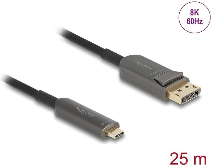 Produktbild Delock Aktives Optisches Kabel USB Type-C zu DisplayPort 8K (25 m)