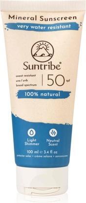 Actual product image Suntribe Mineral Organic (Suntan cream, SPF 50, 100 ml)