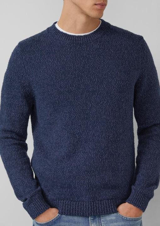 Produktbild s.Oliver Strickpullover Grobstrick-Pullover mit Crew Neck und Flammgarn (S)