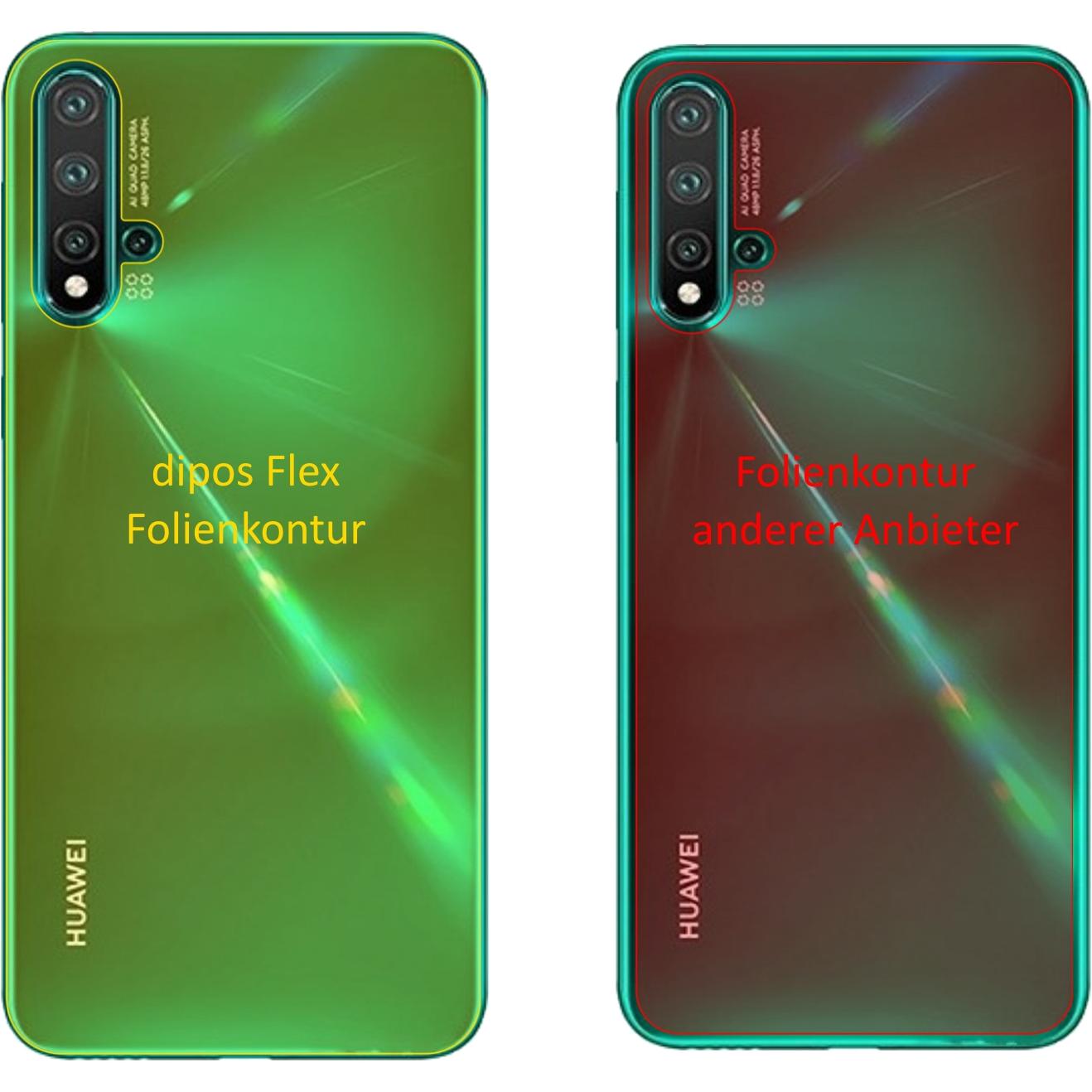 Thumbnail - Dipos Displayschutzfolie Full-Cover 3D (2 Stück, Huawei Nova 5 Pro), Smartphone Schutzfolie, Transparent