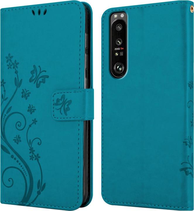 Actual product image Cadorabo Flower Book cover (Sony Xperia 1 III)