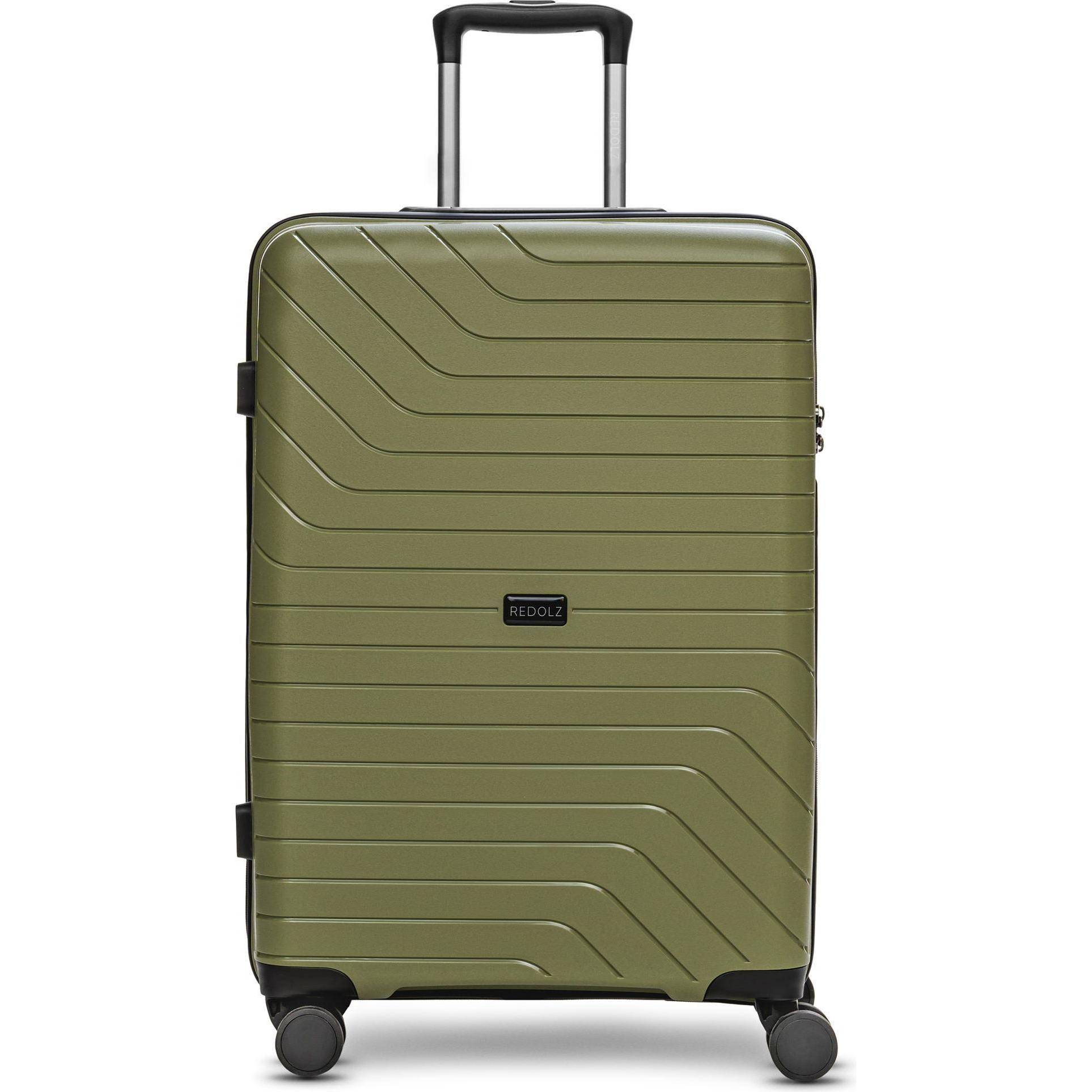 Redolz, Koffer, Essentials 05 MEDIUM 4 Rollen Trolley 67 cm, Grün, (69 l, L (90 - 115l))