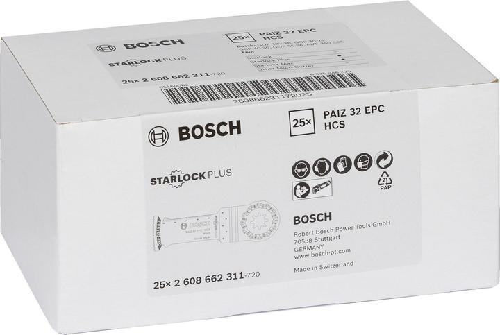 Actual product image Bosch Professional Zubehör HCS plunge cut saw blade PAIZ 32 EPC Wood, 60 x 32 mm
