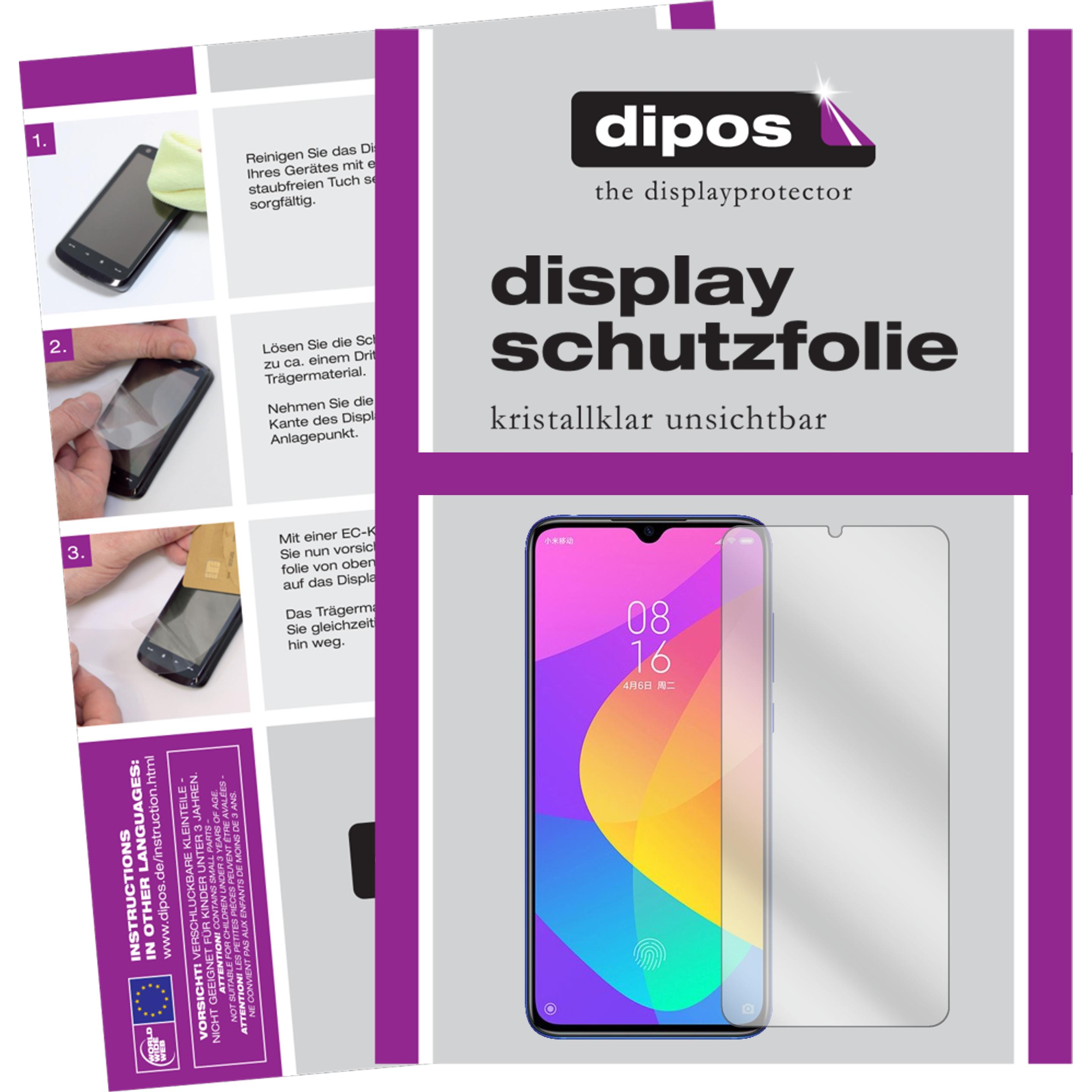 Dipos Displayschutzfolie Crystalclear (6 Stück, Xiaomi Mi 9 Lite), Smartphone Schutzfolie, Transparent