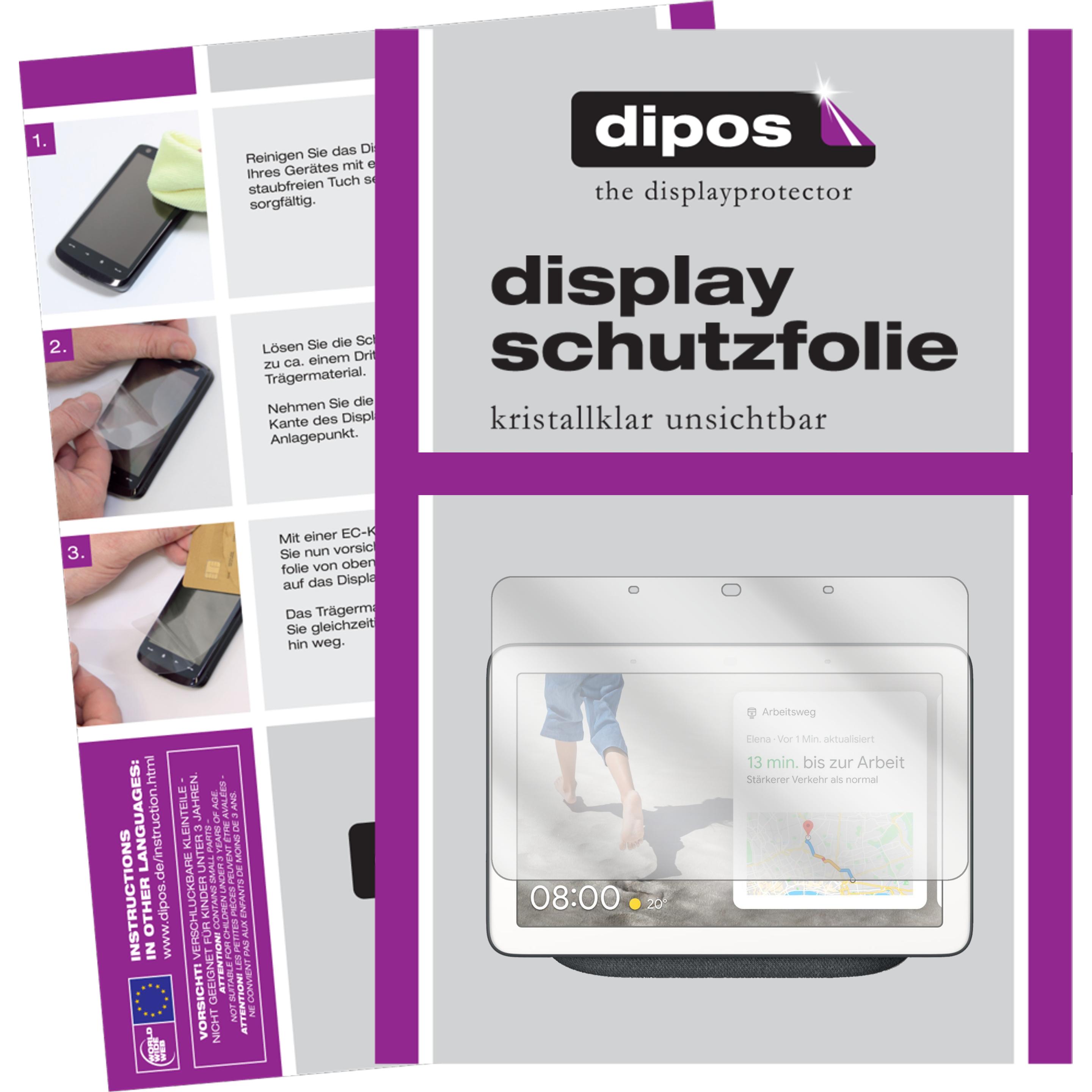 Dipos Displayschutzfolie Crystalclear (1 Stück, Nest Max), Tablet Schutzfolie