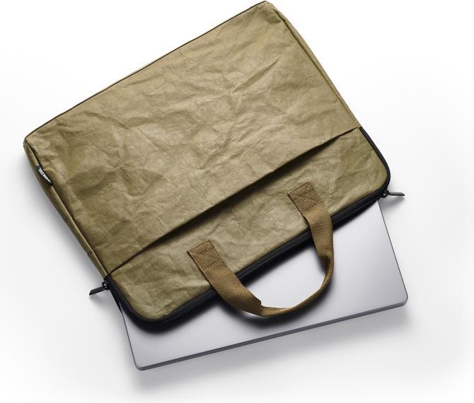 Actual product image Hayashi-UK Laptop Notebook Tablet Tasche, veganes Papier Leder (15")