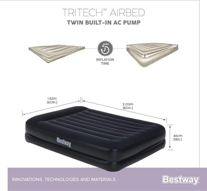 Produktbild Bestway Tritech Airbed Queen (150 x 200 cm)