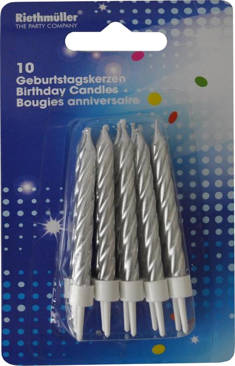 Actual product image Neutral Spiral candles (10 pcs.)