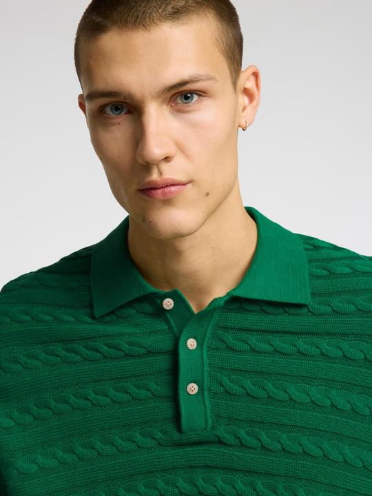 Image du produit Selected Kurzärmeliges Polohemd aus Strick (L)