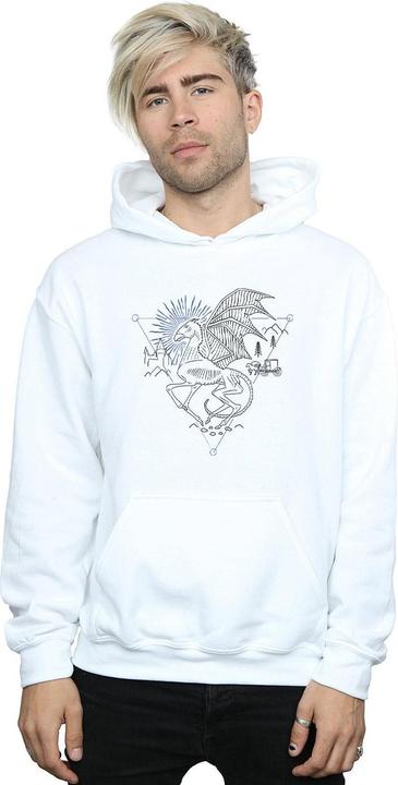 Immagine prodotto Thestral Line Art Felpa con Cappuccio Uomo (3XL)