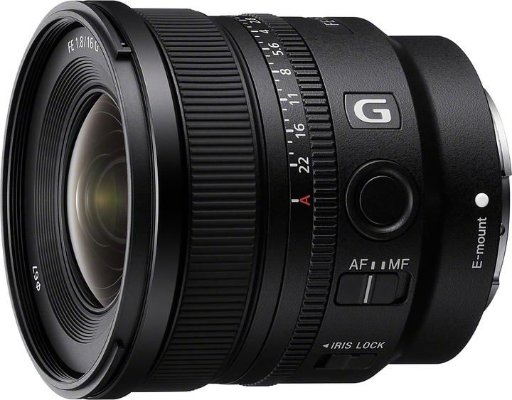 Sony FE 16mm F1.8 G (Sony E, Full-frame)