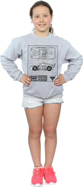 Produktbild Disney Cars Lightning McQueen Blueprint Sweatshirt Mädchen (116)