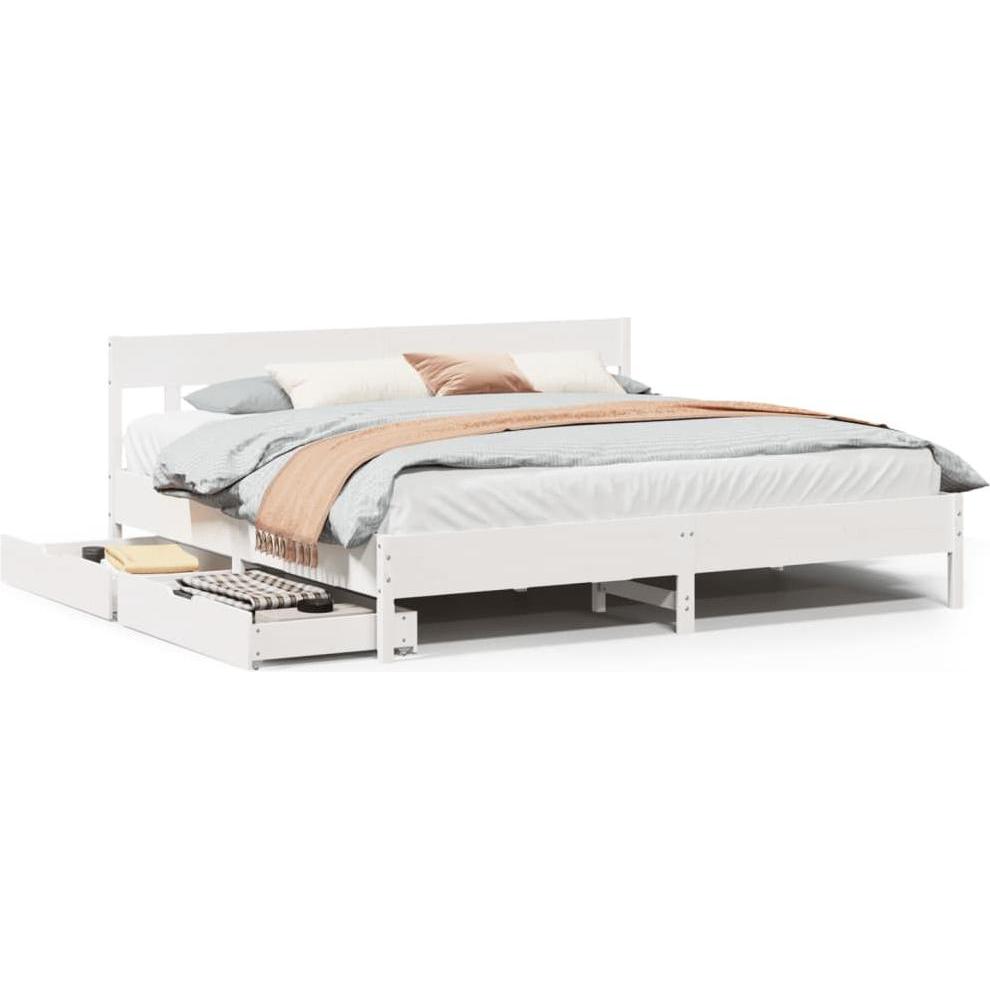 VidaXL, Bett, Bett ohne Matratze (180 x 200 cm)
