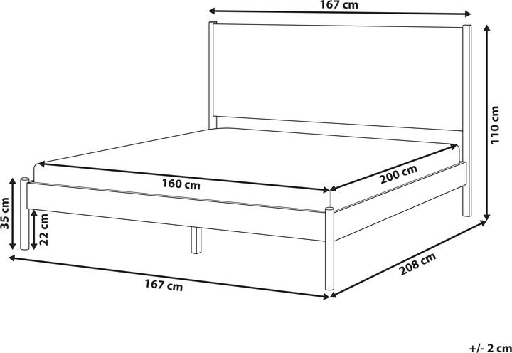 Actual product image Beliani Brunemont (160 x 200 cm)