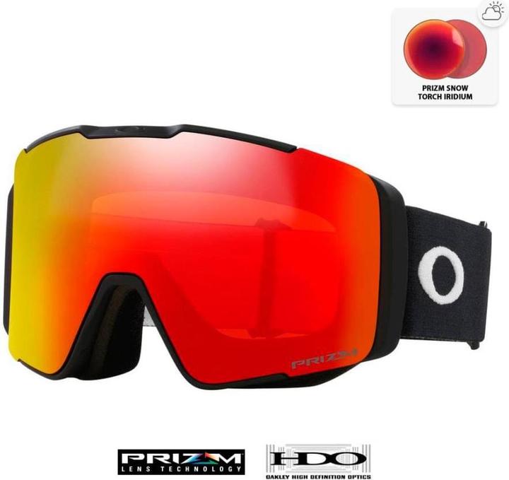 Image du produit Oakley Masque de Ski Line Miner Pro M Prizm Snow Sapphire Iridium - Rouge et Noir