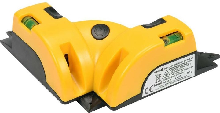 Actual product image Vorel Angular tile laser 90° with 2 suction cups and spirit level