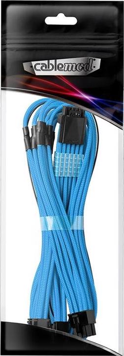 Actual product image CableMod RT-Series Pro ModMesh 12VHPWR to 3x PCI-e cable for ASUS/Seasonic - 60cm, light blue