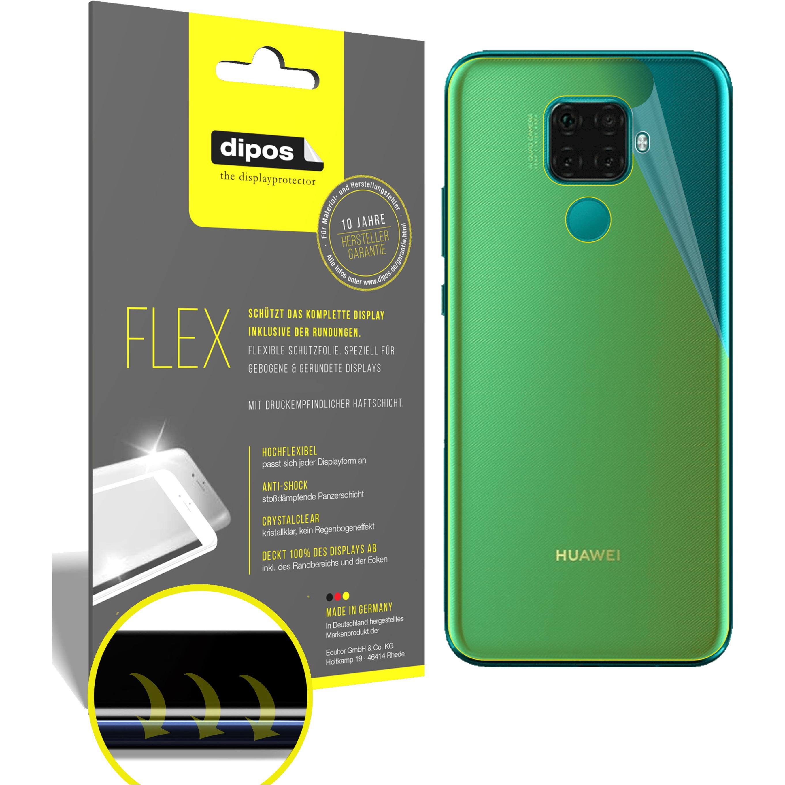 Dipos Displayschutzfolie Full-Cover 3D (3 Stück, Huawei Nova 5i Pro), Smartphone Schutzfolie, Transparent