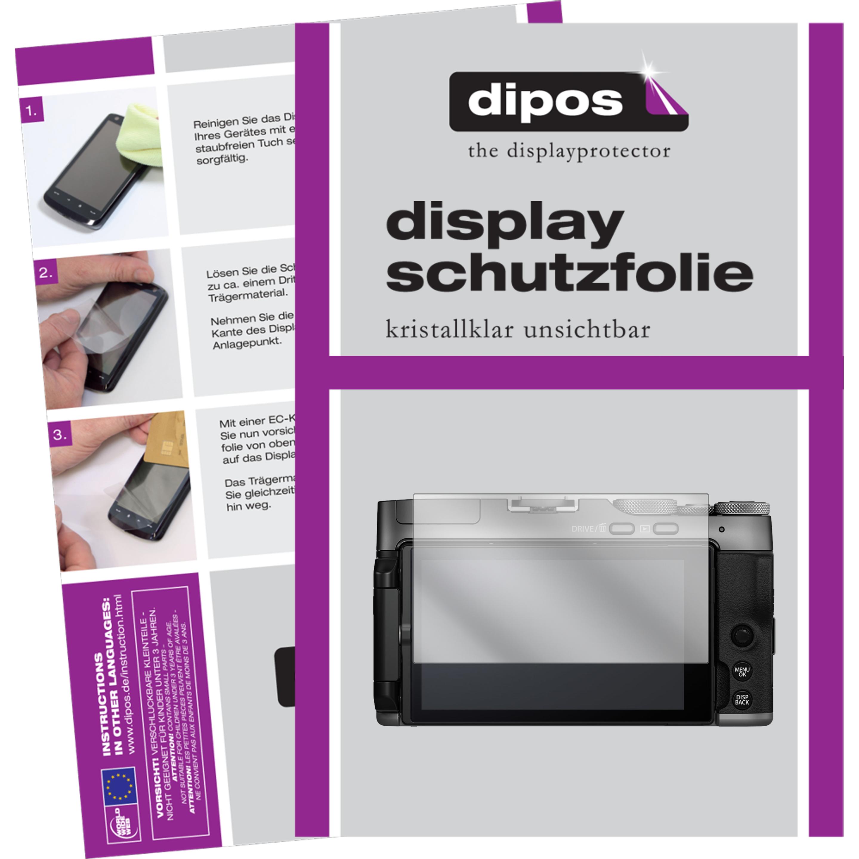 Dipos Displayschutzfolie Crystalclear (Displayschutz, Fujifilm X-A7), Kameraschutz, Transparent