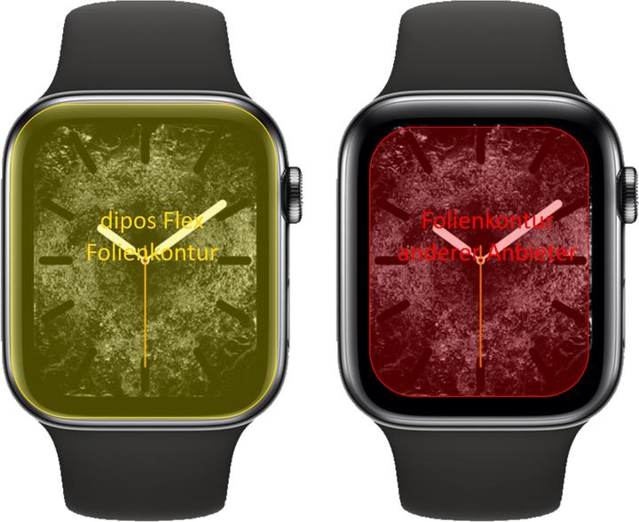 Actual product image Dipos Screen Protector Full-Cover 3D (Apple Watch Series 5, Apple Watch Series 6, Apple Watch SE, Apple Watch Series 4)
