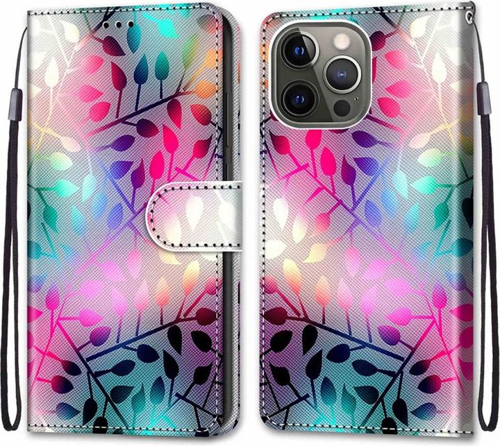 Image du produit Cover-Discount iPhone 13 Pro - étui en cuir feuilles (Apple iPhone 13 Pro)