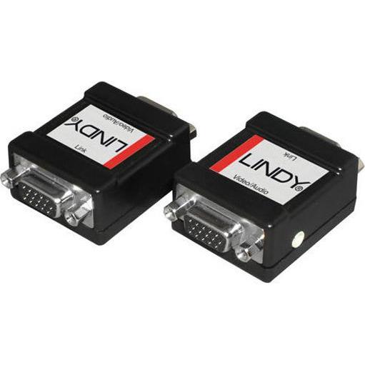 Lindy VGA/Audio Inline Adapter, Injektor/Extraktor (Paar) (VGA), Video Kabel