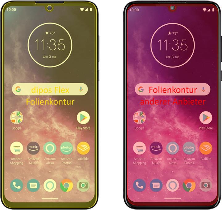 dipos - Protezione Vista Compatibile Con Motorola Moto Z4 Pellicola Prottetiva P