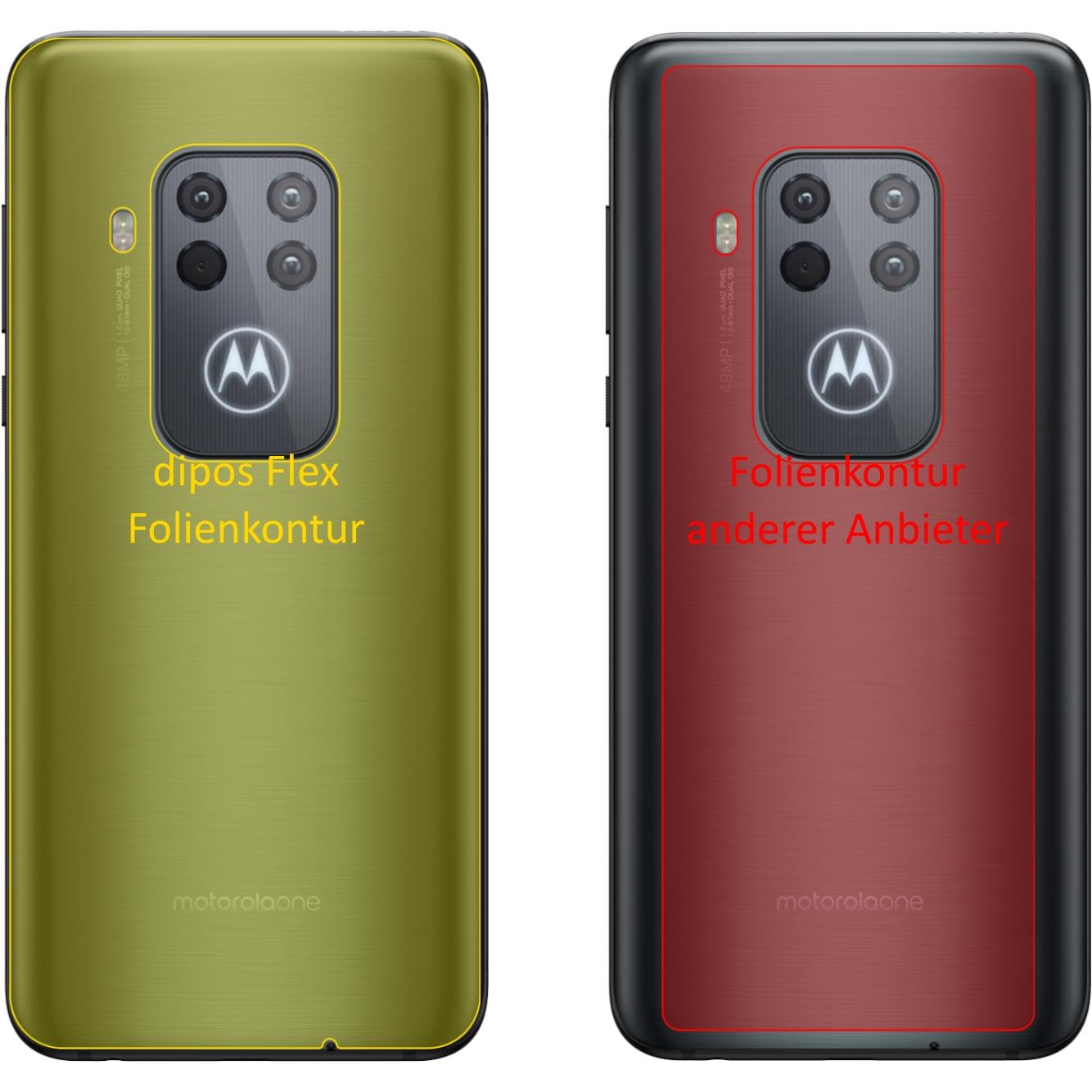 Thumbnail - Dipos Displayschutzfolie Full-Cover 3D (3 Stück, Motorola One Zoom), Smartphone Schutzfolie, Transparent