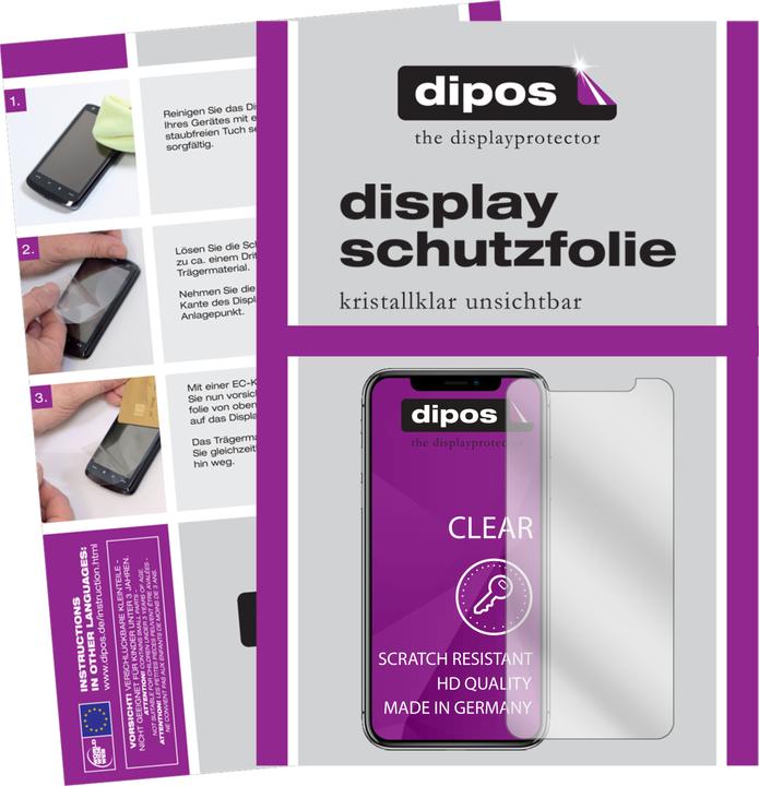 Dipos Displayschutzfolie Crystalclear (1 Stück, Apple iPhone 11)