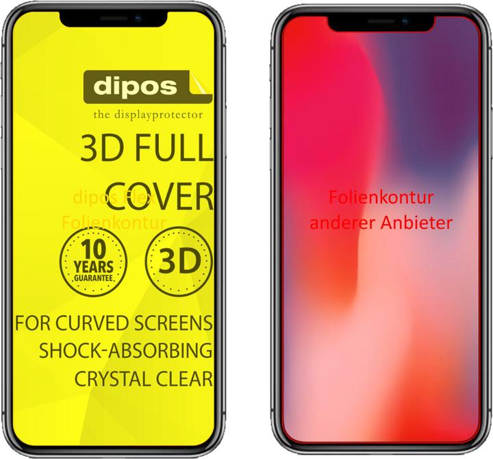 Image du produit Dipos Film de Protection d’écran Full-Cover 3D (2 pcs, Apple iPhone 11 Pro Max)