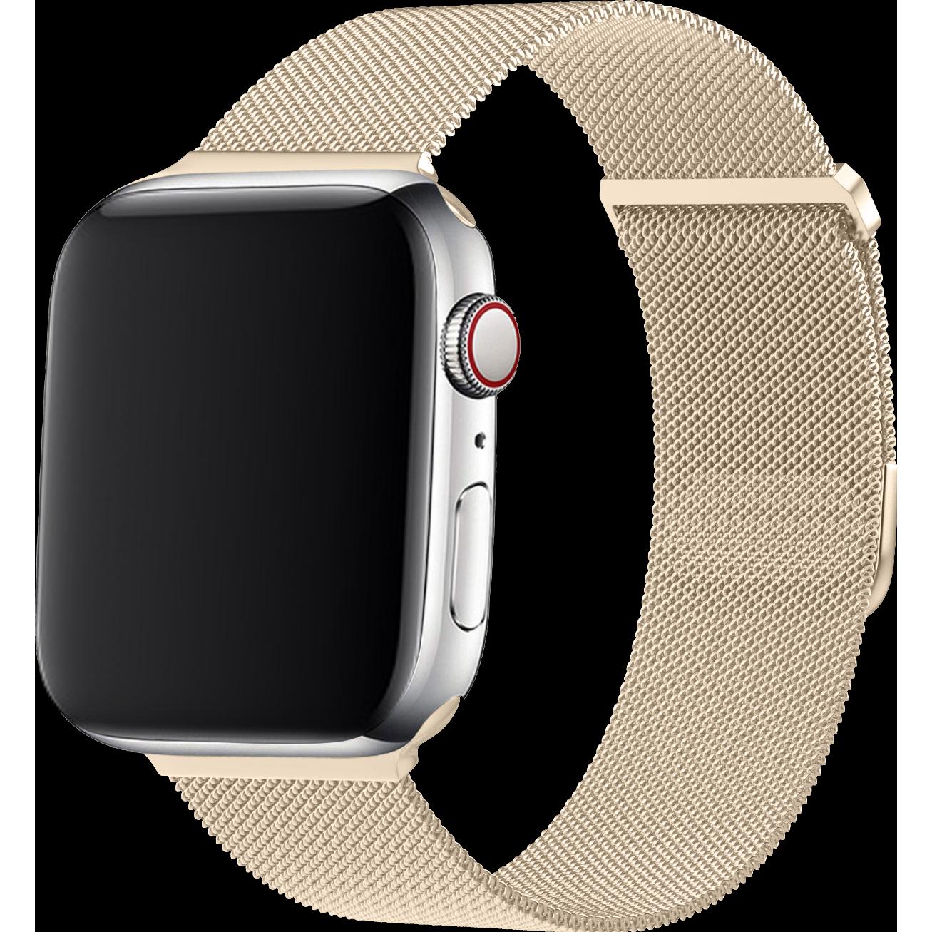 Strap-it Armband (Edelstahl, Apple Watch), Uhrenarmband, Gold