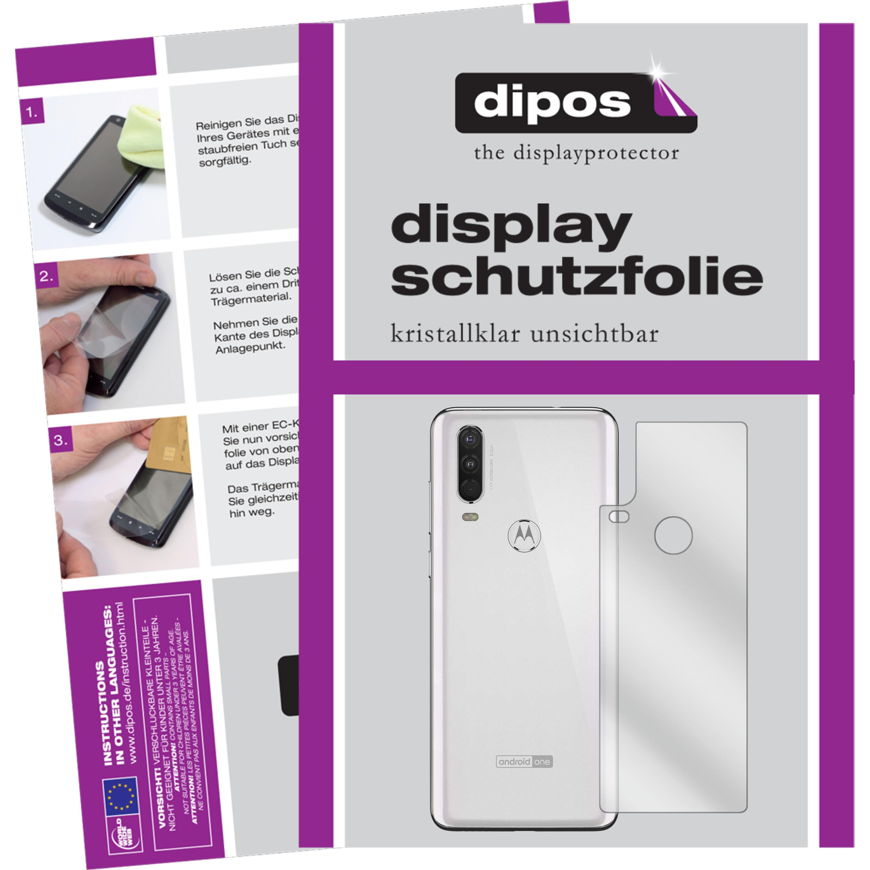 Dipos Displayschutzfolie Crystalclear (1 Stück, Motorola One Action), Smartphone Schutzfolie, Transparent