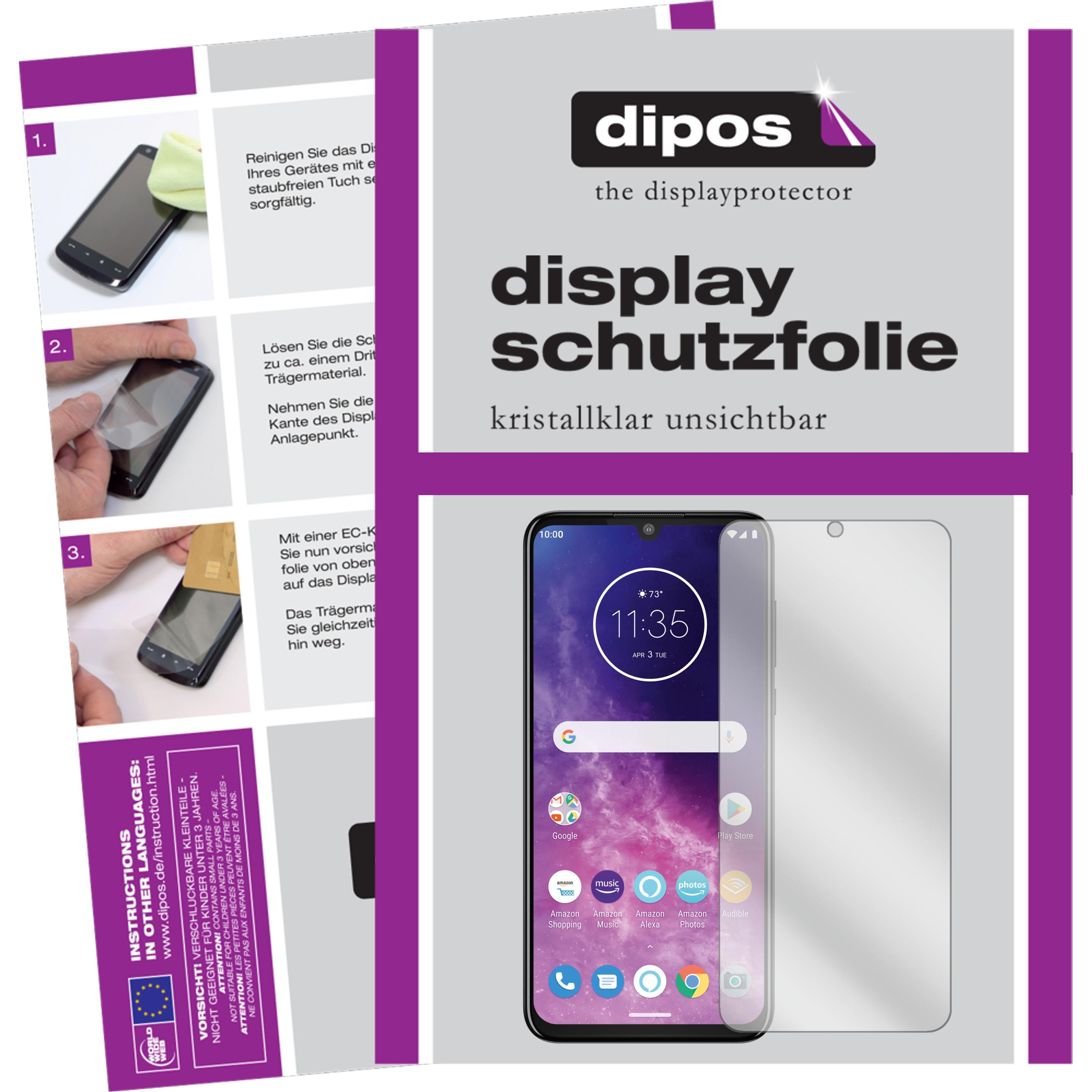 Dipos Displayschutzfolie Crystalclear (5 Stück, Motorola One Zoom), Smartphone Schutzfolie, Transparent