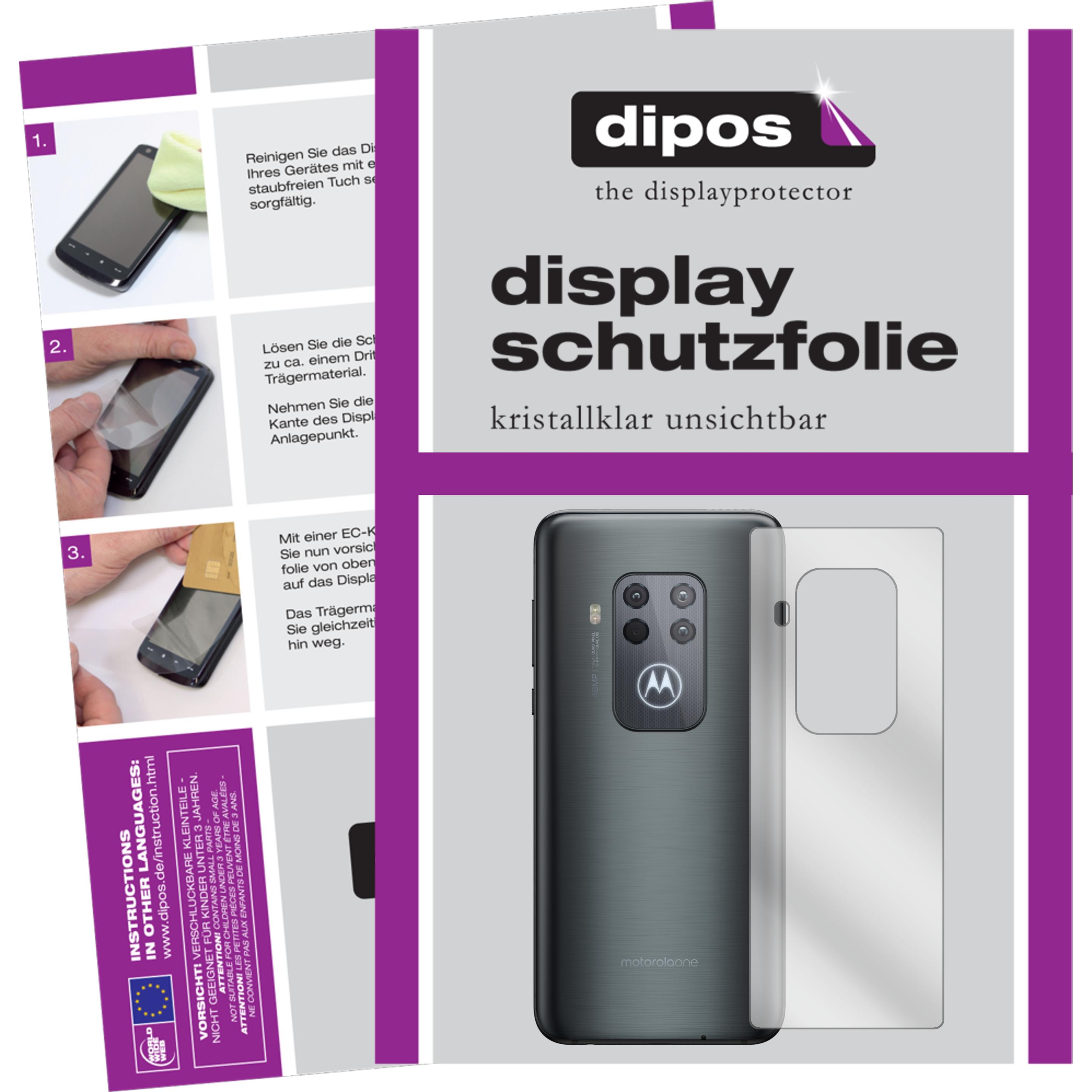 Dipos Displayschutzfolie Crystalclear (1 Stück, Motorola One Zoom), Smartphone Schutzfolie, Transparent