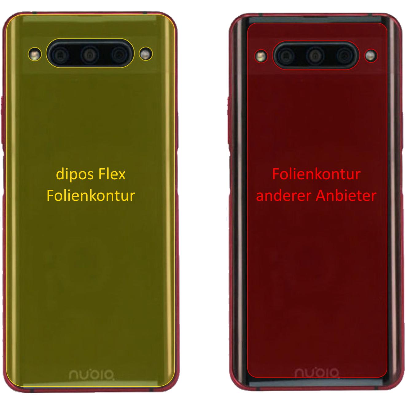 Thumbnail - Dipos Displayschutzfolie Full-Cover 3D (2 Stück, ZTE Nubia Z20), Smartphone Schutzfolie, Transparent