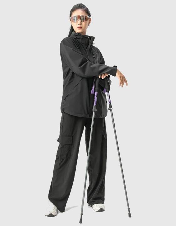Actual product image Qunature Other goods Nordic Walking Trekking Poles Aluminum 110 - 130 cm - Purple (110 - 130 cm)