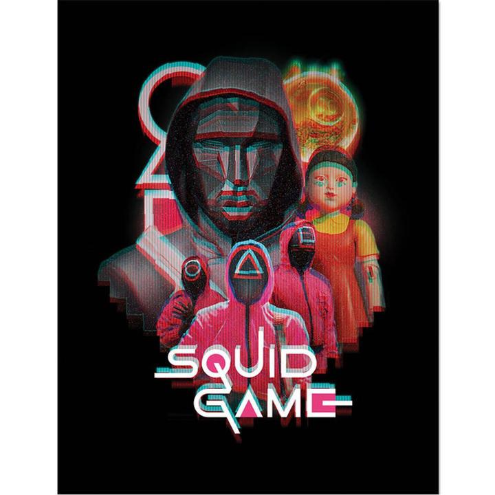 Squid Game Poster Incorniciato (40 x 30 cm)