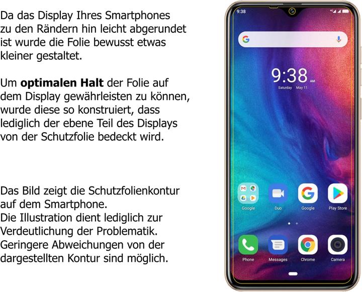 Actual product image Dipos Screen Protector Anti-Shock (2 pcs., Ulefone Note 7P)