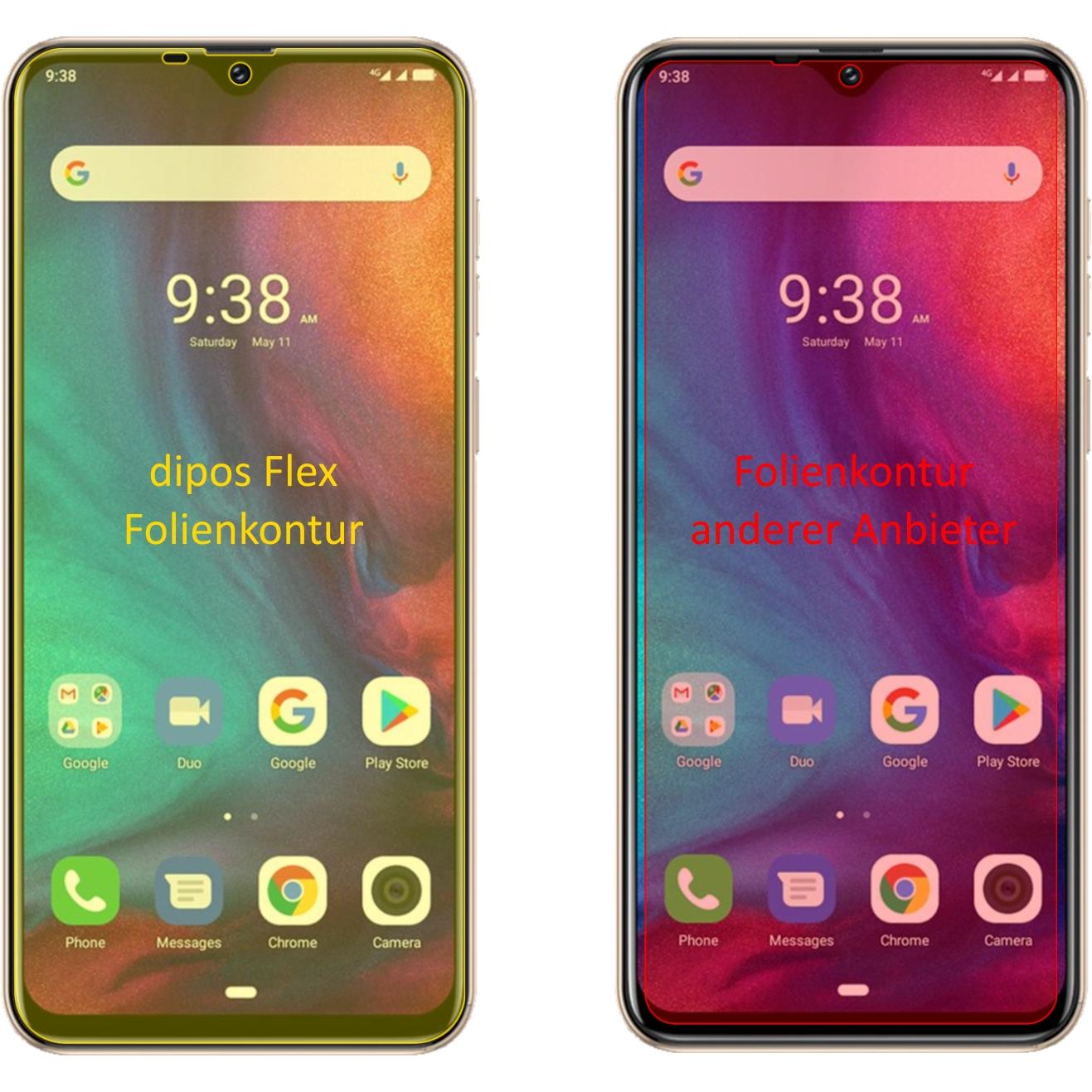 Thumbnail - Dipos Displayschutzfolie Full-Cover 3D (2 Stück, Ulefone Note 7P), Smartphone Schutzfolie, Transparent
