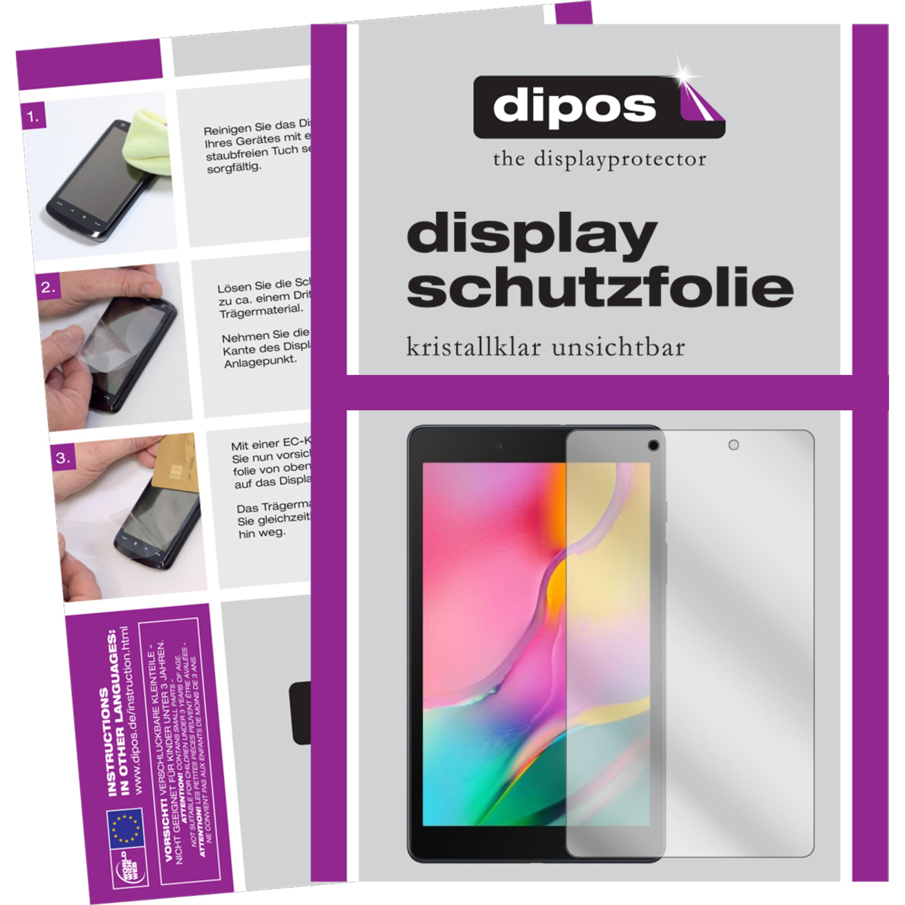 Dipos Displayschutzfolie Crystalclear (2 Stück, Galaxy Tab A 8.0 (2019)), Tablet Schutzfolie