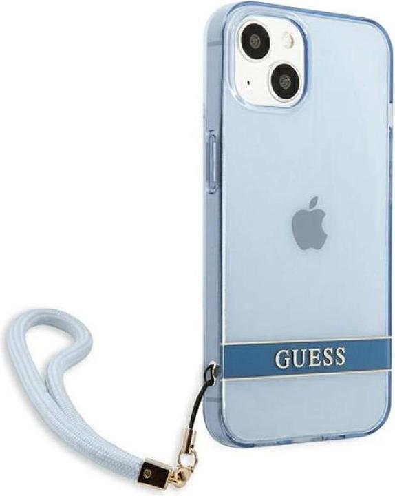 Produktbild Guess GUHCP13MHTSGSB iPhone 13 6,1" niebieski/blue hardcase Translucent Stap (Apple iPhone 13)