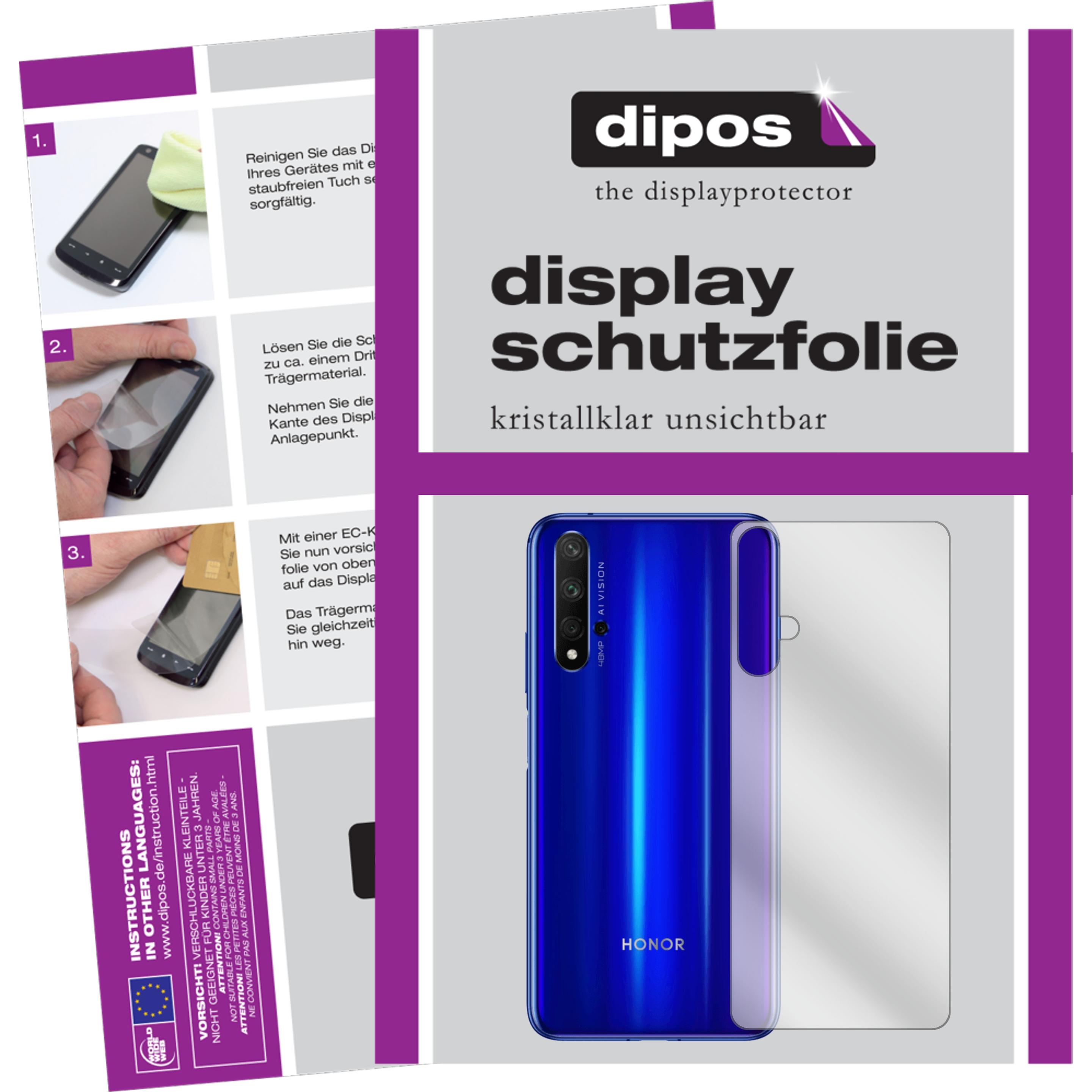 Dipos Displayschutzfolie Crystalclear (2 Stück, Huawei Nova 5T), Smartphone Schutzfolie, Transparent