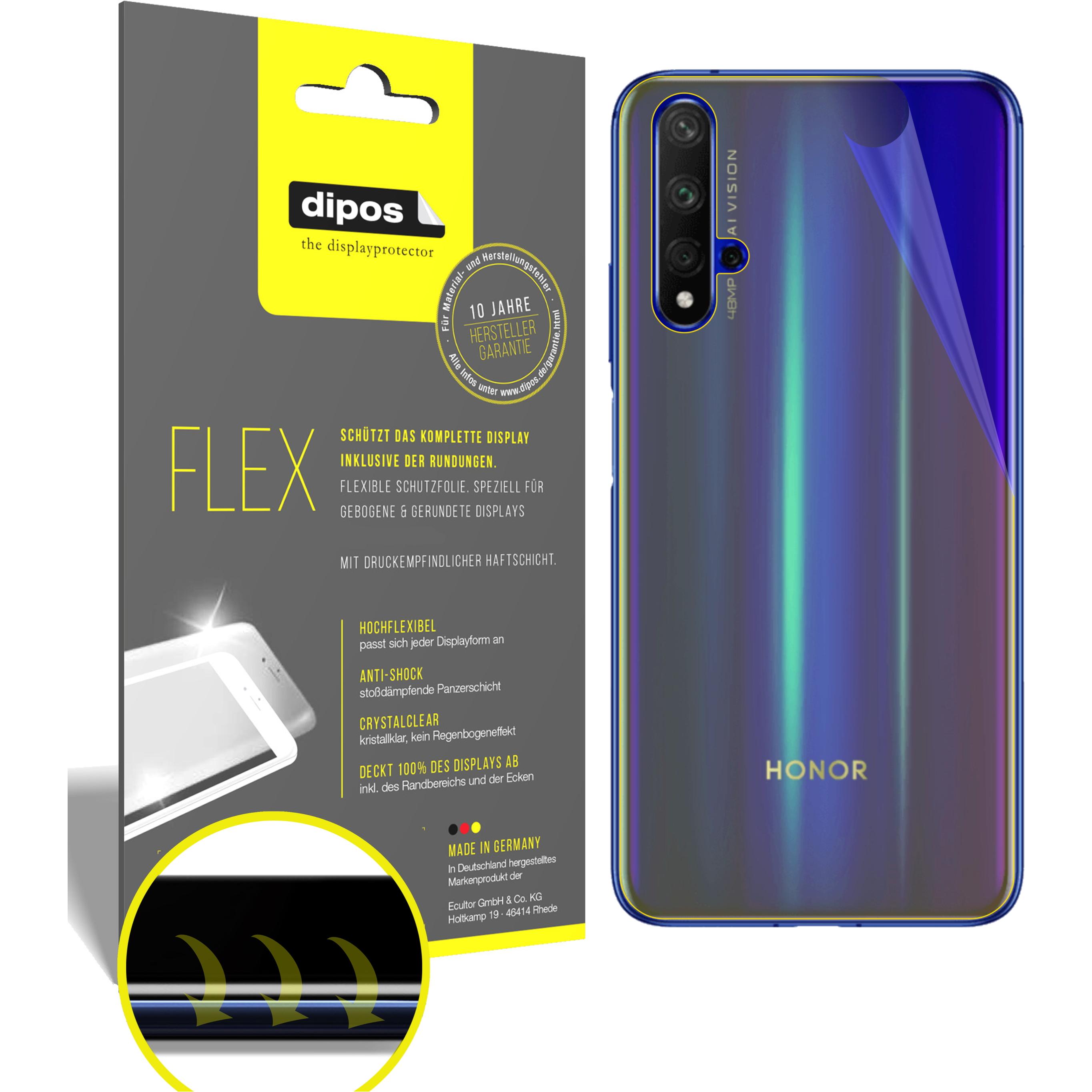 Dipos Displayschutzfolie Full-Cover 3D (3 Stück, Huawei Nova 5T), Smartphone Schutzfolie, Transparent