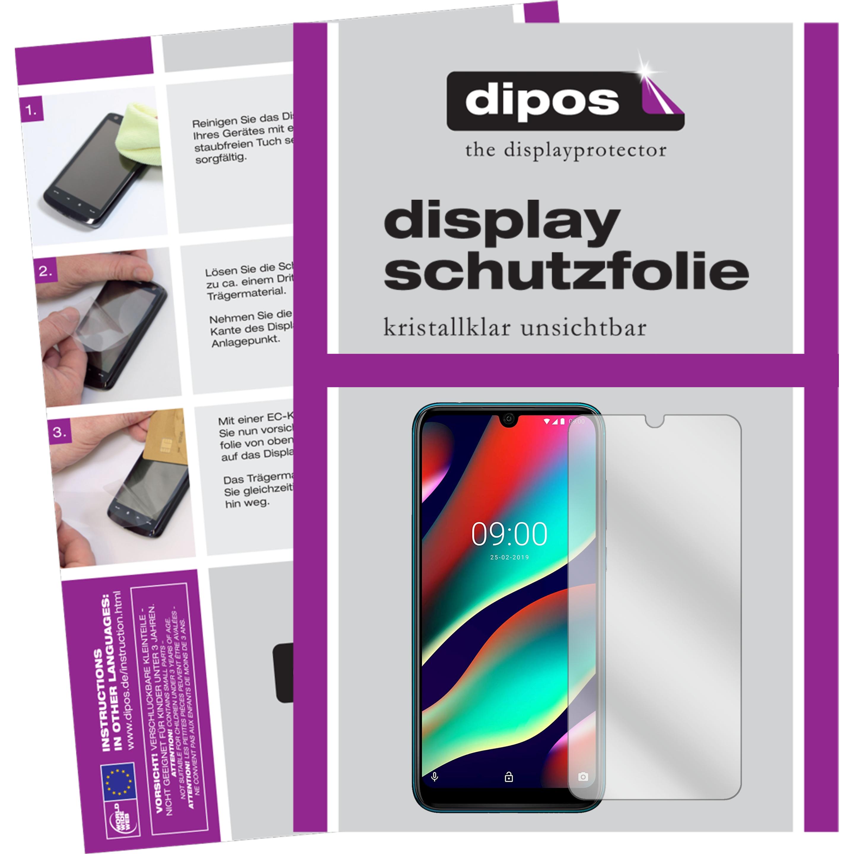 Dipos Displayschutzfolie Crystalclear (1 Stück, Wiko View 3 Pro), Smartphone Schutzfolie, Transparent