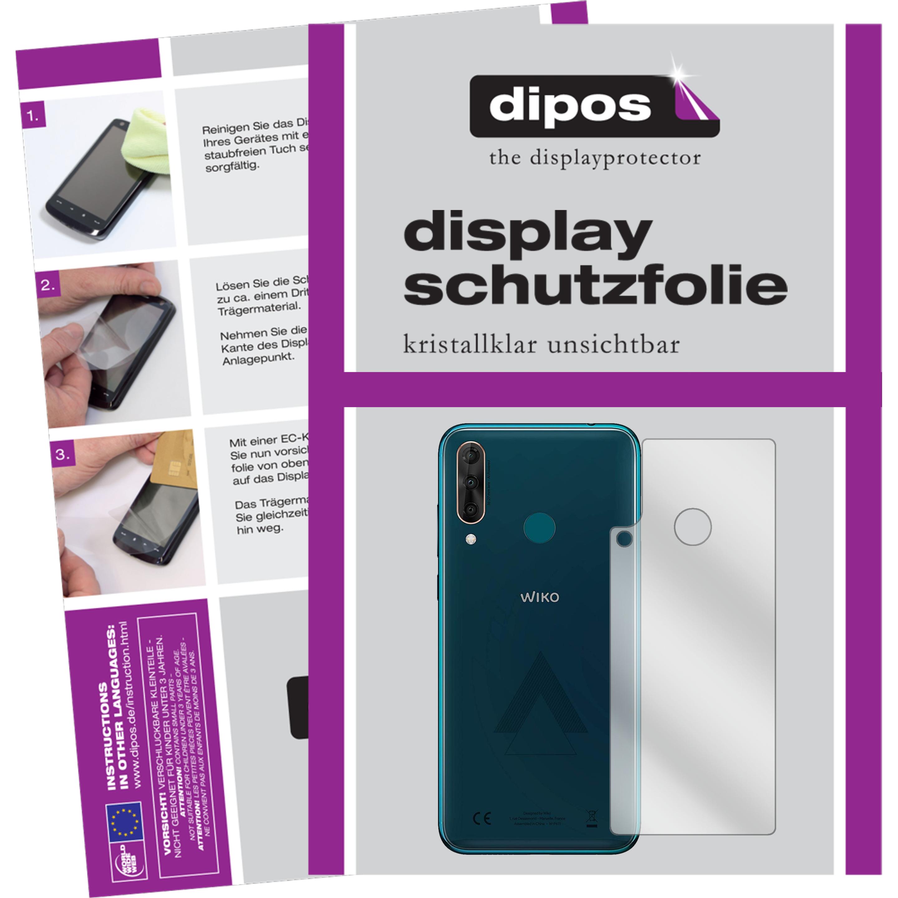 Dipos Displayschutzfolie Crystalclear (1 Stück, Wiko View 3 Pro), Smartphone Schutzfolie, Transparent